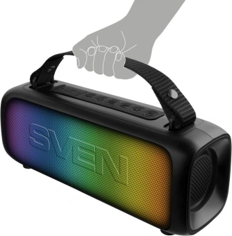 Колонка порт. Sven PS-235 черный 12W 2.0 BT 3600mAh (SV-022075) - купить недорого с доставкой в интернет-магазине