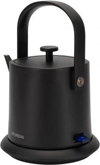 Чайник электрический Hyundai HYK-S2042 0.6л. 1000Вт черный корпус: металл - купить недорого с доставкой в интернет-магазине