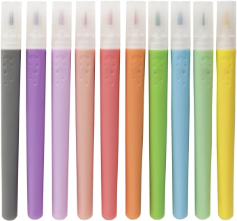 Фломастеры Silwerhof Create 13мм 146мм кисть Вентилируемый 10цв. пакет с европодвесом - купить недорого с доставкой в интернет-магазине