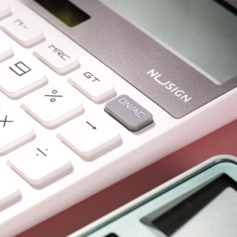 Калькулятор настольный Deli Nusign ENS042WHITE белый 12-разр. - купить недорого с доставкой в интернет-магазине