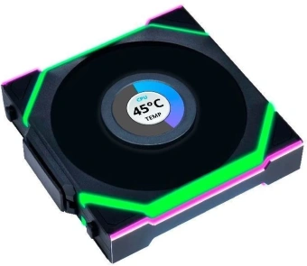 Вентилятор для корпуса Lian-Li Uni Fan SL Wireless 120 LCD ARGB 120х124.5x28 черный 4-pin 29.5дБ (упак.:3шт) (G99.12SLLCD1W3B.R0) Ret - купить недорого с доставкой в интернет-магазине