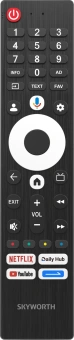 Телевизор QLED Skyworth 55" 55Q66H Google TV Frameless черный/серебристый 4K Ultra HD 60Hz DVB-T DVB-T2 DVB-C DVB-S DVB-S2 USB WiFi Smart TV - купить недорого с доставкой в интернет-магазине