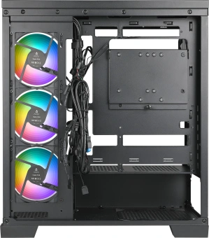 Корпус Azza Cove черный без БП ATX 6x120mm 2x140mm 1xUSB2.0 1xUSB3.0 audio bott PSU - купить недорого с доставкой в интернет-магазине