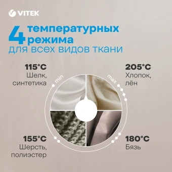 Утюг Vitek VT-8329 2600Вт черный/белый/синий - купить недорого с доставкой в интернет-магазине