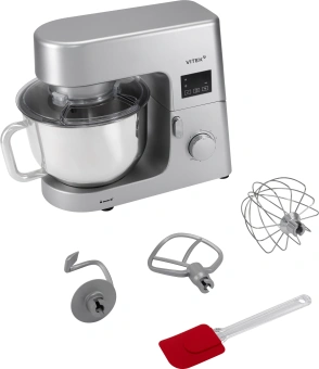 Миксер планетарный Vitek VT-PM0550 2000Вт серебристый - купить недорого с доставкой в интернет-магазине