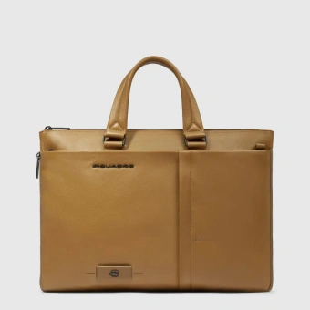 Деловая сумка мужская Piquadro Russel CA4021W137/G с отделением для ноутбука 15.6" горчичная натур.кожа - купить недорого с доставкой в интернет-магазине