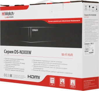 Видеорегистратор HiWatch HiWatch DS-N304W(B) - купить недорого с доставкой в интернет-магазине