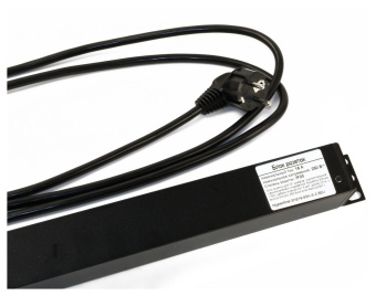 Блок распределения питания Hyperline SHE19-8SH-S-2.5EU гор.размещ. 8xSchuko базовые 16A Schuko 2.5м - купить недорого с доставкой в интернет-магазине