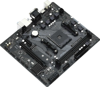 Материнская плата Asrock A520M-HVS Soc-AM4 AMD A520 2xDDR4 mATX AC`97 8ch(7.1) GbLAN RAID+VGA+HDMI - купить недорого с доставкой в интернет-магазине