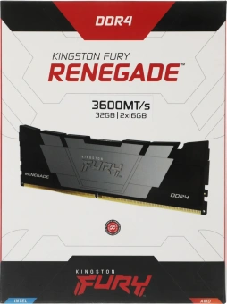 Память DDR4 2x16GB 3600MHz Kingston KF436C16RB12K2/32 Fury Renegade RTL Gaming PC4-28800 CL16 DIMM 288-pin 1.35В dual rank с радиатором Ret - купить недорого с доставкой в интернет-магазине