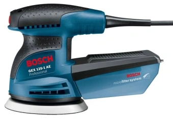 Эксцентриковая шлифмашина Bosch GEX 125-1 AE 250Вт D125мм (0601387500) - купить недорого с доставкой в интернет-магазине