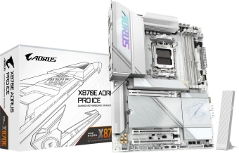 Материнская плата Gigabyte X870E AORUS PRO ICE Socket AM5 AMD X870E 4xDDR5 ATX AC`97 8ch(7.1) 2.5Gg RAID+HDMI - купить недорого с доставкой в интернет-магазине