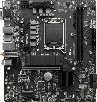 Материнская плата MSI B760M BOMBER WIFI Soc-1700 Intel B760 2xDDR5 mATX AC`97 8ch(7.1) 2.5Gg+VGA+HDMI+DP - купить недорого с доставкой в интернет-магазине