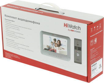 Комплект домофона HiWatch DS-D100KF белый - купить недорого с доставкой в интернет-магазине