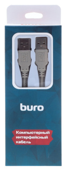 Кабель Buro USB A(m) USB A(m) 1.8м (BHP RET USB_AM18) серый (блистер) - купить недорого с доставкой в интернет-магазине