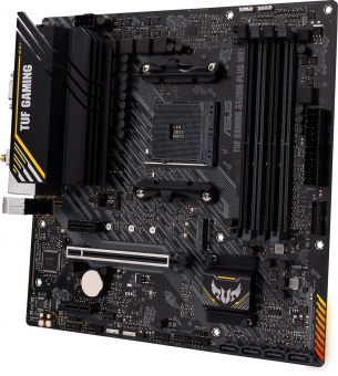 Материнская плата Asus TUF GAMING A520M-PLUS WIFI Soc-AM4 AMD A520 4xDDR4 mATX AC`97 8ch(7.1) 2xGgE RAID+VGA+HDMI+DP - купить недорого с доставкой в интернет-магазине