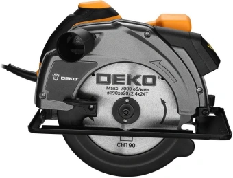 Циркулярная пила (дисковая) Deko CSDK-1600 1600Вт (ручная) D диска.:190мм (085-1151) - купить недорого с доставкой в интернет-магазине