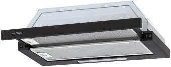 Вытяжка встраиваемая Krona KERRY 600 BLACK PB черный управление: кнопочное (1 мотор) - купить недорого с доставкой в интернет-магазине