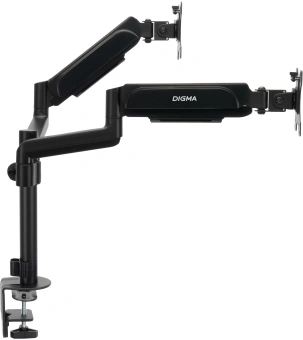 Кронштейн для мониторов ЖК Digma D-MM202D черный 17"-32" макс.9кг крепление к столешнице поворот и наклон - купить недорого с доставкой в интернет-магазине