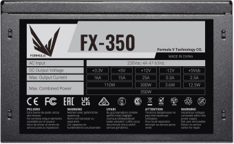 Блок питания Formula ATX 350W FX-350 (20+4pin) 120mm fan 3xSATA RTL - купить недорого с доставкой в интернет-магазине