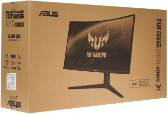 Монитор Asus 34" TUF Gaming VG34VQL1B темно-серый VA LED 1ms 21:9 HDMI M/M матовая HAS Piv 550cd 178гр/178гр 3440x1440 165Hz DP 2K USB 9.01кг - купить недорого с доставкой в интернет-магазине