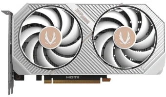 Видеокарта Zotac PCI-E 5.0 RTX 5060 TWIN EDGE OC WHITE ED NVIDIA GeForce RTX 5060 8Gb 128bit GDDR7 2527/28000 HDMIx1 DPx3 HDCP Ret - купить недорого с доставкой в интернет-магазине