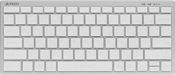 Клавиатура A4Tech FX61 белый USB slim LED (FX61 WHITE) кабель 1.5м - купить недорого с доставкой в интернет-магазине