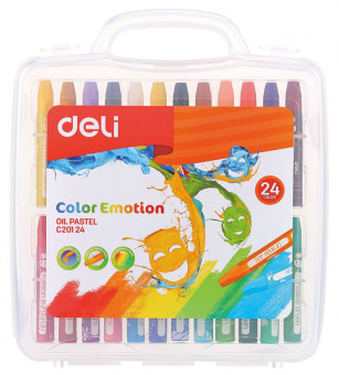 Масляная пастель Deli EC20124 Color Emotion шестигранные 24цв. пл.кор. - купить недорого с доставкой в интернет-магазине