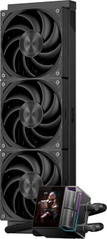 Система водяного охлаждения PcCooler DS360 Display Soc-AM5/AM4/1200/1700/1851 черный 4-pin Al LCD 310W Ret (DS360-BKNWXY-GL) - купить недорого с доставкой в интернет-магазине