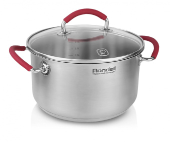 Кастрюля Rondell Sorge RDS-1220 3.1л. d=20см (с крышкой) стальной - купить недорого с доставкой в интернет-магазине
