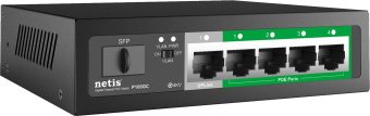 Коммутатор Netis P106GC (L2) 5x1Гбит/с 1SFP 4PoE 60W неуправляемый - купить недорого с доставкой в интернет-магазине