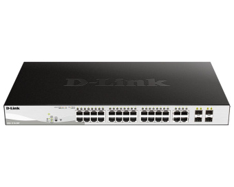 Коммутатор D-Link DGS-1210-28P/F 24G 24PoE 193W управляемый - купить недорого с доставкой в интернет-магазине