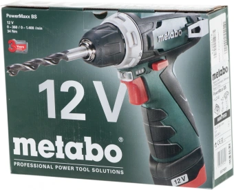 Дрель-шуруповерт Metabo PowerMaxx BS аккум. патрон:быстрозажимной (600079550) - купить недорого с доставкой в интернет-магазине
