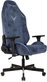 Кресло игровое Knight N1 Fabric синий Light-27 с подголов. крестов. металл - купить недорого с доставкой в интернет-магазине