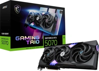 Видеокарта MSI PCI-E 5.0 RTX 5070 12G GAMING TRIO NVIDIA GeForce RTX 5070 12Gb 192bit GDDR7 2512/28000 HDMIx1 DPx3 HDCP Ret - купить недорого с доставкой в интернет-магазине