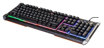 Клавиатура Оклик 710G BLACK DEATH черный/оранжевый USB Multimedia for gamer LED (476393) кабель 1.5м - купить недорого с доставкой в интернет-магазине