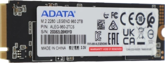 Накопитель SSD A-Data PCIe 4.0 x4 2TB ALEG-960-2TCS Legend 960 M.2 2280 - купить недорого с доставкой в интернет-магазине