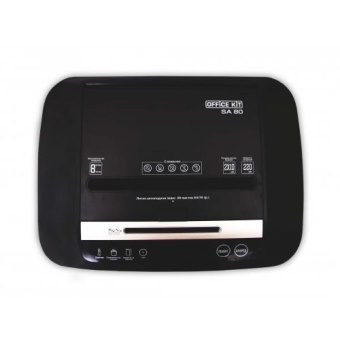 Шредер Office Kit SA80 2x10 с автоподачей (секр.P-5) фрагменты 80лист. 20лтр. скрепки скобы пл.карты CD - купить недорого с доставкой в интернет-магазине