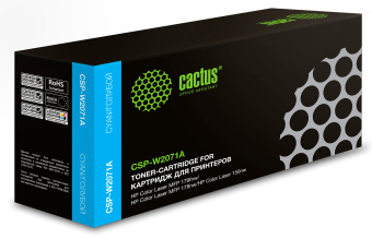 Картридж лазерный Cactus CSP-W2071A 117A голубой (700стр.) для HP Color Laser 150a/150nw/178nw MFP/179fnw MFP - купить недорого с доставкой в интернет-магазине