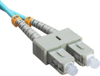 Патч-корд Cabeus FOP-50-LC-SC-10M 2x50/125 OM3 LC дуплекс UPC-SC дуплекс UPC 10м LSZH бирюзовый - купить недорого с доставкой в интернет-магазине