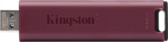 Флеш Диск Kingston 512GB DataTraveler Max DTMAXA/512GB USB3.2 черный/бордовый - купить недорого с доставкой в интернет-магазине
