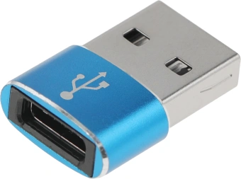 Адаптер Premier 6-071 USB 2.0 A(m) USB Type-C (f) синий (пакет) - купить недорого с доставкой в интернет-магазине