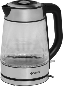Чайник электрический Vitek VT-7017 1.8л. 2200Вт прозрачный корпус: стекло - цена, купить или заказать с доставкой в интернет-магазине Чайник электрический Vitek VT-7017 1.8л. 2200Вт прозрачный корпус: стекло - купить недорого с доставкой в интернет-магазине