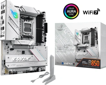 Материнская плата Asus ROG STRIX B850-A GAMING WIFI SocketAM5 AMD B850 4xDDR5 ATX AC`97 8ch(7.1) 2.5Gg RAID+HDMI+DP - купить недорого с доставкой в интернет-магазине
