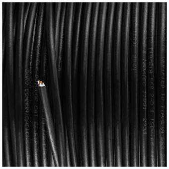 Кабель сетевой Buro BU-CCA-050-FTP-OUTDOOR FTP 4 пары solid 0.5мм CCA 305м черный outdoor (упак.:1шт) - купить недорого с доставкой в интернет-магазине