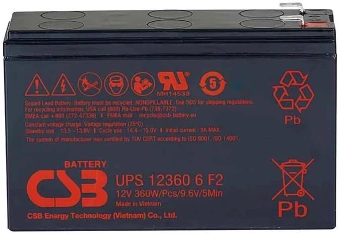 Батарея для ИБП CSB UPS123606 F2 12В 7.5Ач - купить недорого с доставкой в интернет-магазине