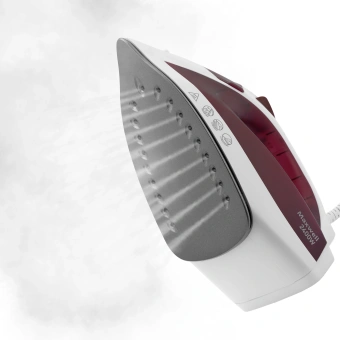 Утюг Maxwell MW-3006 2400Вт белый/бордовый - купить недорого с доставкой в интернет-магазине