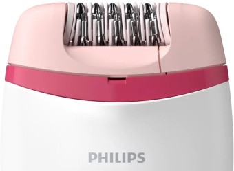 Эпилятор Philips BRE235/00 скор.:2 насад.:1 от электр.сети белый/розовый - купить недорого с доставкой в интернет-магазине