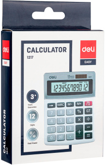 Калькулятор настольный Deli E1217 в ассортименте 12-разр. - купить недорого с доставкой в интернет-магазине