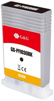 Картридж струйный G&G GG-PFI030BK PFI-030BK черный (55мл) для Canon imagePrograf TA-20/30 TM-240/340 - купить недорого с доставкой в интернет-магазине